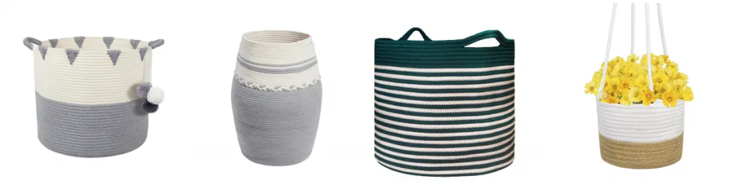 Large Woven Seagrass Laundry Storage Basket Handles