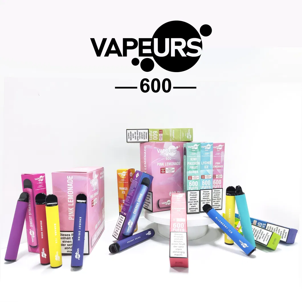 Vapeurs Einweg Crazy Selling Vape 600 Puffs Disposable Vape Pen Nicotine