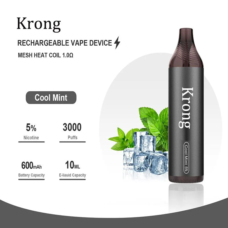 New High Quality 3000mAh Battery Rechargeable Disposable Vape Pen