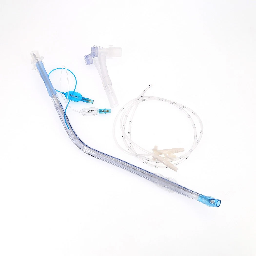 Medmount Medical Disposable Smooth All Sizes PVC/Silicone Left/Right Sided Double Lumen Endobronchial Tube with CE/ISO