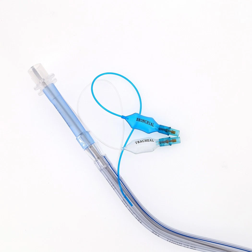 Medmount Medical Disposable Smooth All Sizes PVC/Silicone Left/Right Sided Double Lumen Endobronchial Tube with CE/ISO