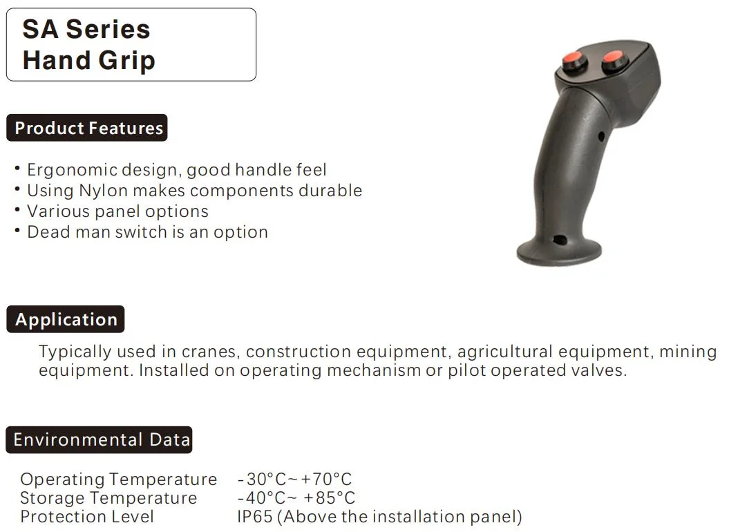 SA Series Hand Grip Industrial Joystick Control Handle