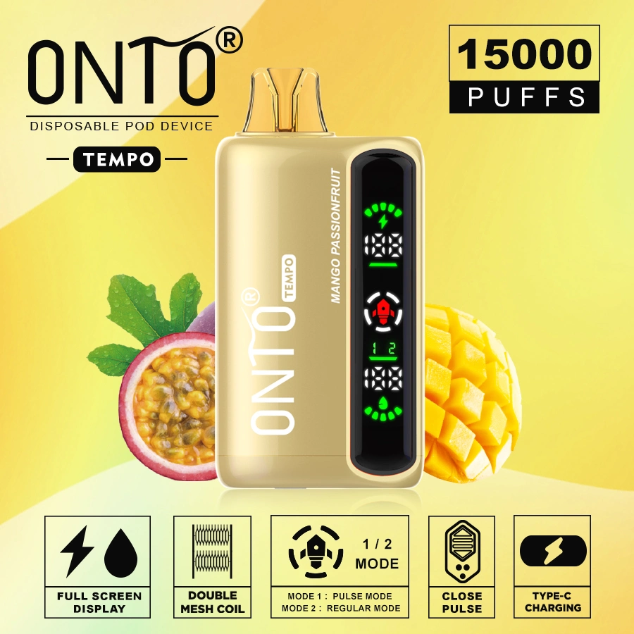 Onto Tempo 15000 Puffs OEM Manufacturers Disposable Vape Wholesale Electronic Cigarette Puff Bar