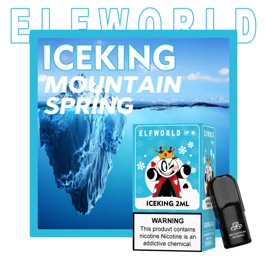 Wholesale Disposable Elf World Iceking Vape 600 Puff Bar Factory Supply Quality E Vape