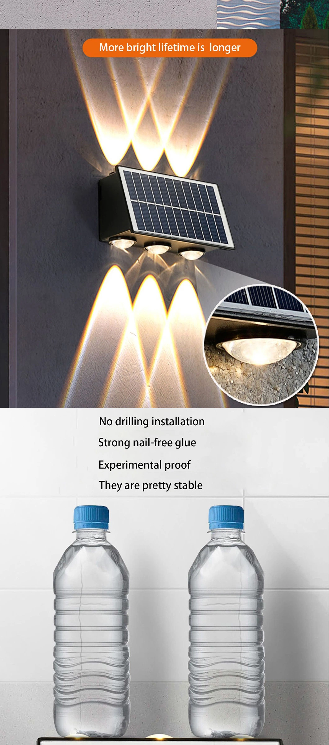 Solar LED Wall Light - up and Down