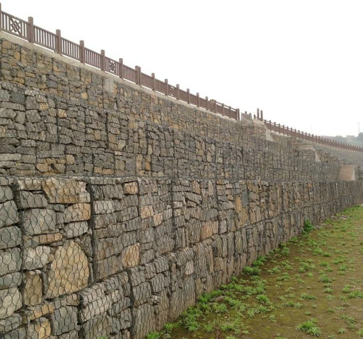 8*10cm10*12cm Galvanized/PVC Coated Gabion Mesh/Gabion Box