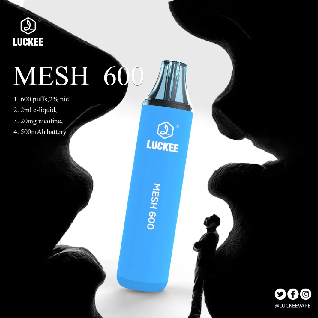 Disposable Vape E Cigarette 600 Puffs Crystal Bar Mesh Coil