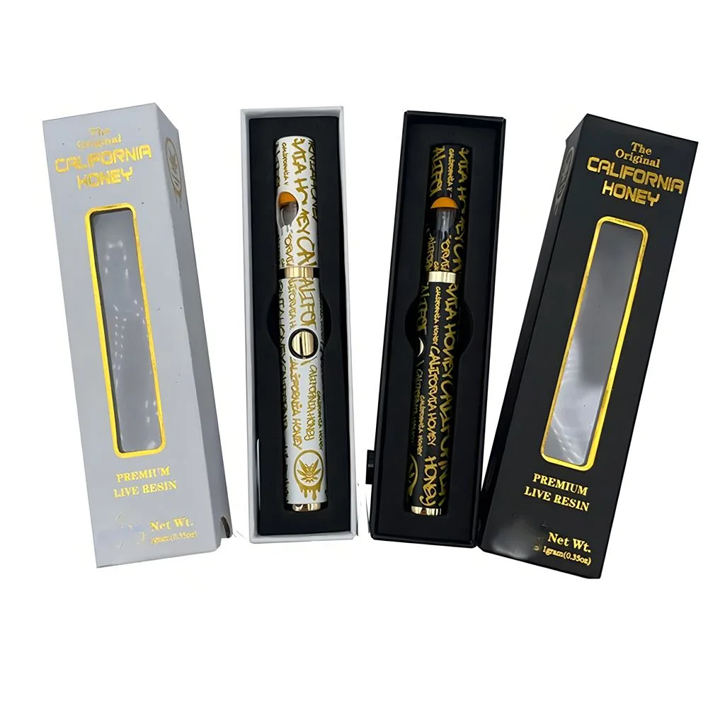 Wholesale Empty California Honey All Full Glass Diposable Vape Pen Vaporizer 1ml 1.0ml 1000mg 1g Ceramic Coil CB.D Th.C Delt.a 8 Extracts Starter Kit with Lead