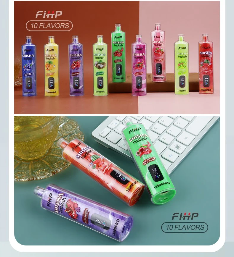 Fihp Shisha Hookah 15000 Puffs Wholesale I Vape Get Oil Health Flavor Lost Pod Mary E Cigarette Elf Vaporizer Bar Pen Hookah 12K Puff Disposable Vape