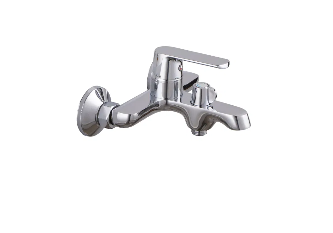 Brass Body Zinc Handle with White&Chrome Finished Odn-69818W