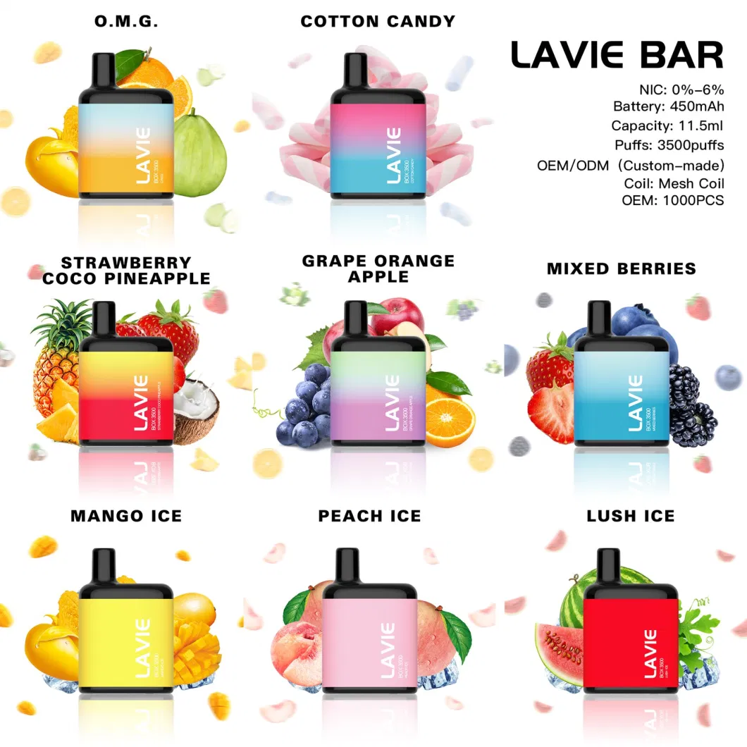 Lavie Box 3500 Puffs Disposable Vape Vapor Bar