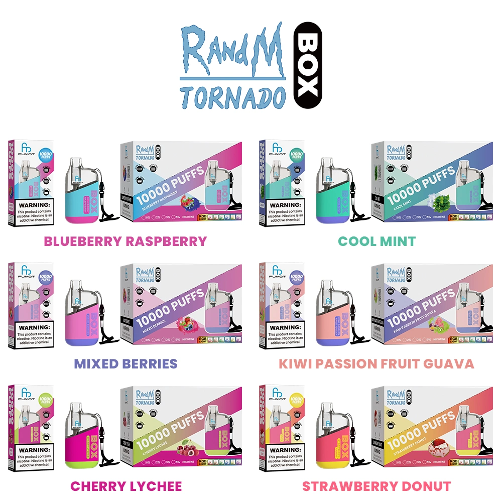 Wholesale Original Brand Randm Tornado Box 10000 Puff Disposable Vape