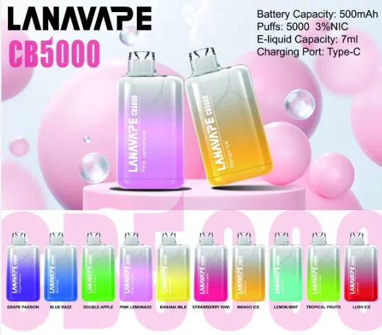 Lanavape CB5000 Puff Zbood Smoke Shop Vuse Go Game Box Refill Liquid Wape Tn9000 Smart Vapors Disposable Vape