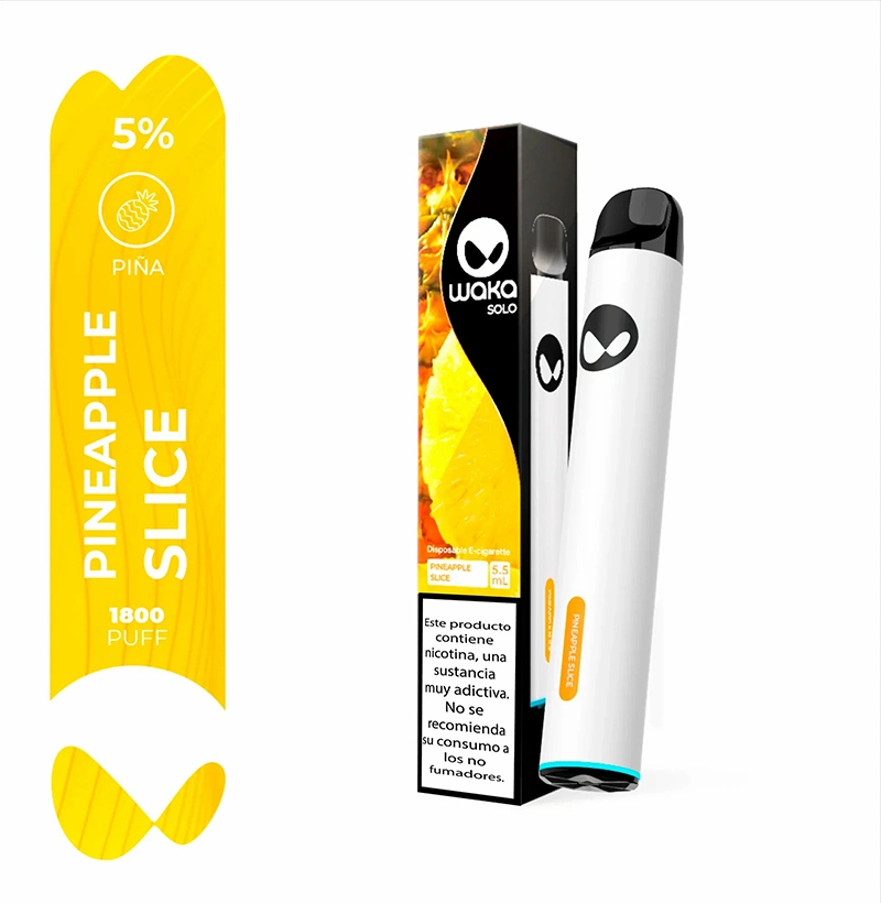 High Quality Wholesale Disposable Vape Waka Solo 1800 Puffs 15ml E-Liquid