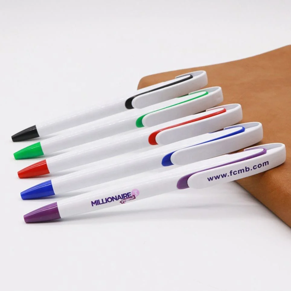 Sublimation Blank White Stylo Ballpoint Pen Full Color Logo UV Printing Pen