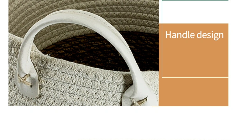 Handmade Woven Strap Handle for Dirty Laundry Basket