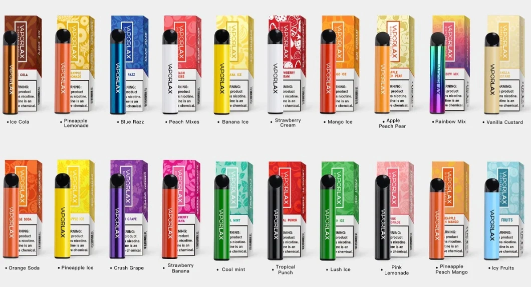 Fashion Vaporlax Max 1500 Puffs 1000mAh E Cigarette Disposable Vape Kit