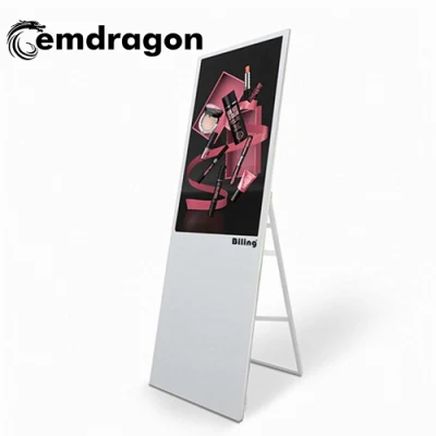 32 Inch Portable LCD Digital Signage Infrared Ad Video Screen Quality USB Media CF/SD Card Advertising Player Advertising Promotion LCD Digital Signage