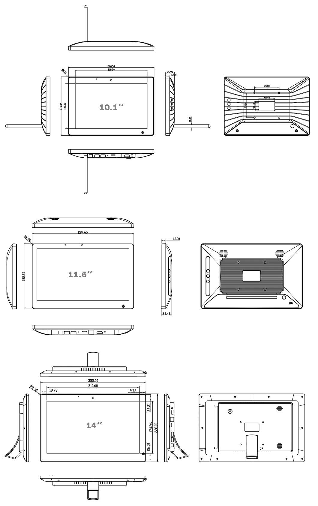 Interactive LCD 1920*1080P WiFi RJ45 Indoor Pcap Touch Front Camera Advertising 15.6 Inch Digital Signage