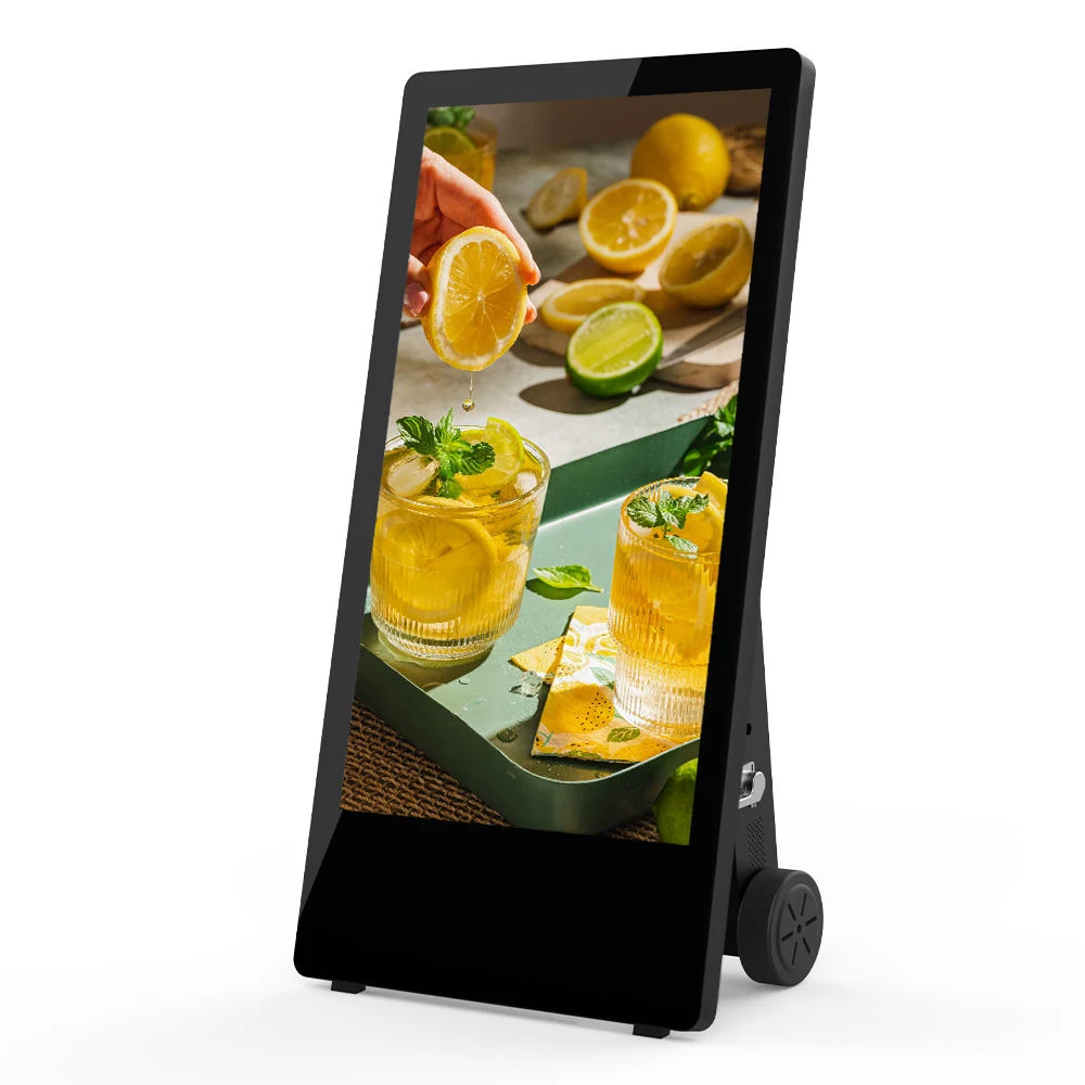 Indoor Floor Stand Digital Signage Portable Moveable Foldable