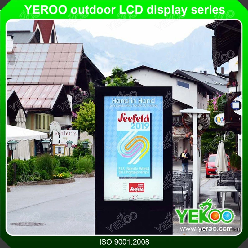 Outdoor IP65 LCD Advertising Player Floor Standing Digital Signage for Sale