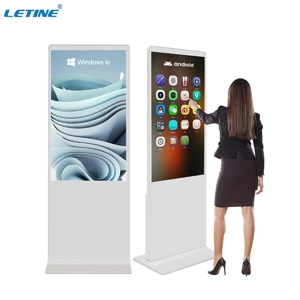 65 75 86 100 Inch Vertical Touch Screen TV Waterproof IP65 LCD Advertising Player Display Outdoor Digital Signage