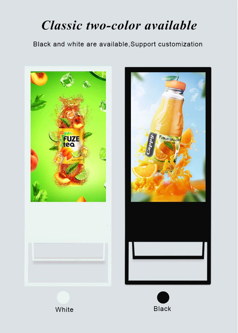 Elondisplay 50 55 65 Inch Digital Poster Advertising Player Screen LCD Display Portable Android Digital Signage