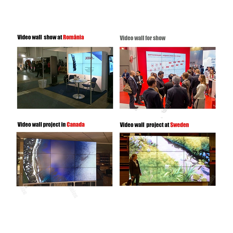 Commercial Advertising Display 4X4 3.5mm Narrow Bezel Videowall Splicing Screen Control Monitor LCD Video Wall