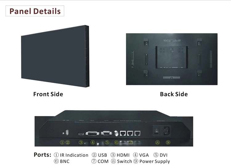 Sales 46&49&amp; 55inch Urtal Narrow Splicing Monitor LCD Video Wall 3.5mm/1.7mm Bezel
