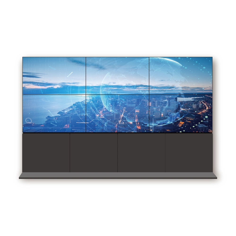 Clear High Resolutio 55inch 3.5mm Narrow Bezel LCD Display Big Screen Video Wall