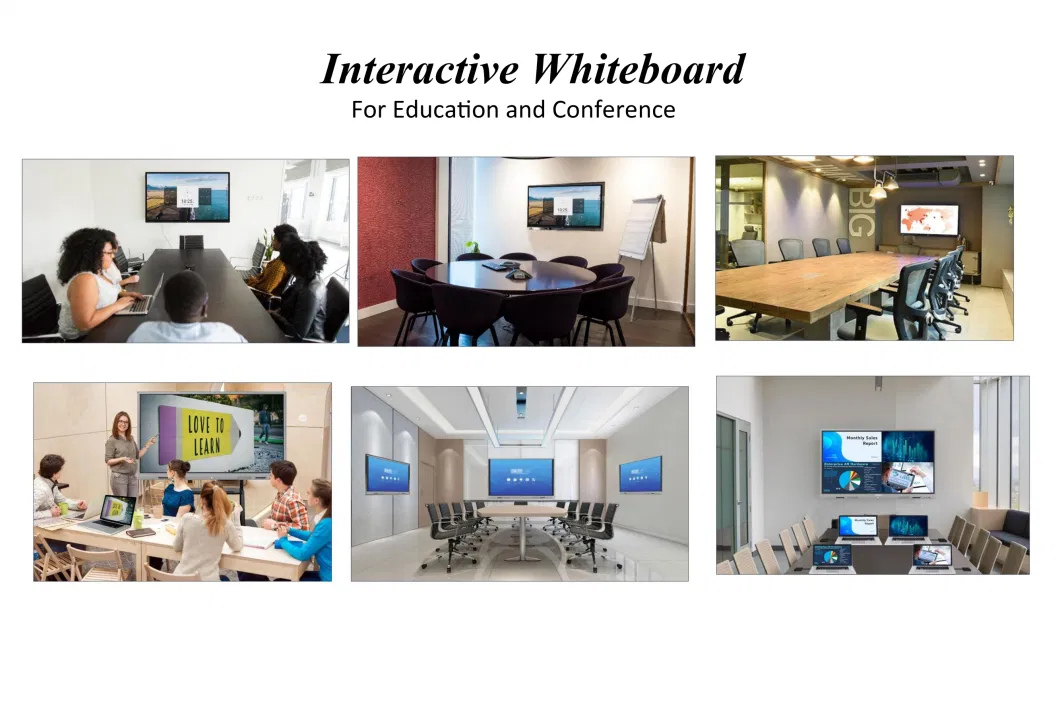 Hot Sell Menu Signage Touch Interactive Whiteboard Electronic Digital Writing Smart Board for School Teaching