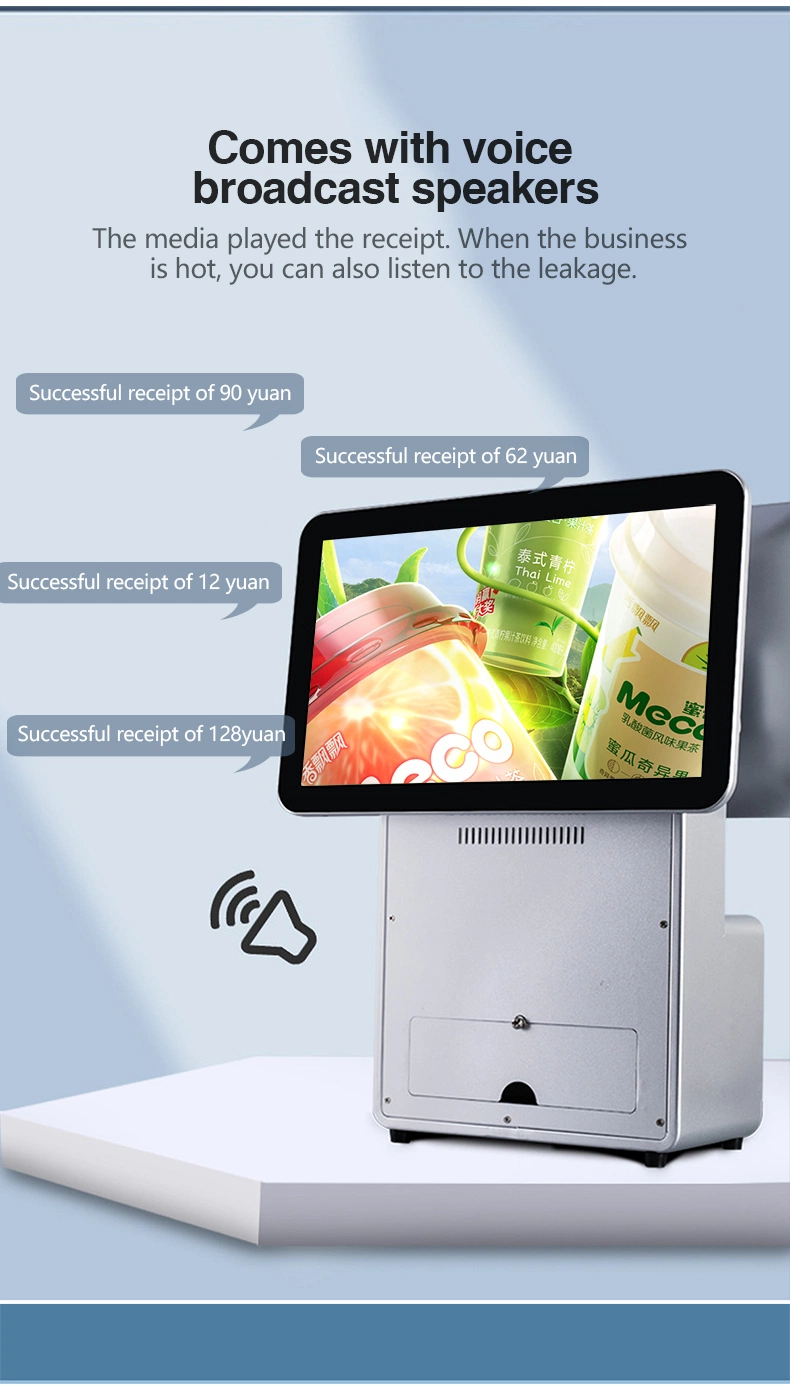 OEM 15.6&prime;&prime; Cash Register Touch Screen Digital Signage for Shopping Mall with Qr Code