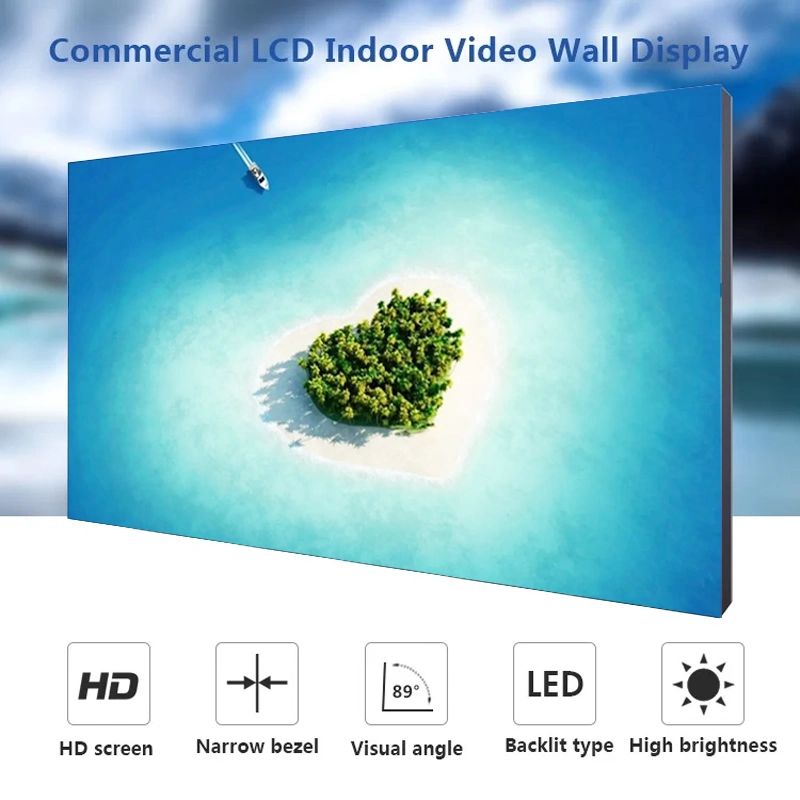 43inch 3.5mm Gap High Brightness LCD Advertising Media CCTV Monitor Good Price High Quality Splicing Video Wall