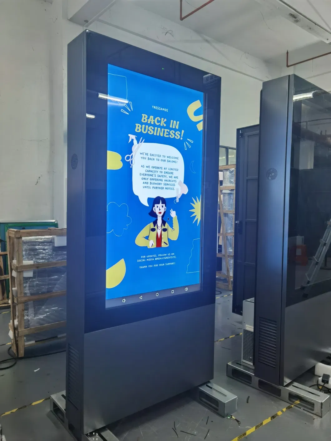 China Cheap 55inch Dual Side FHD Outdoor Digital Signage CE RoHS IP65