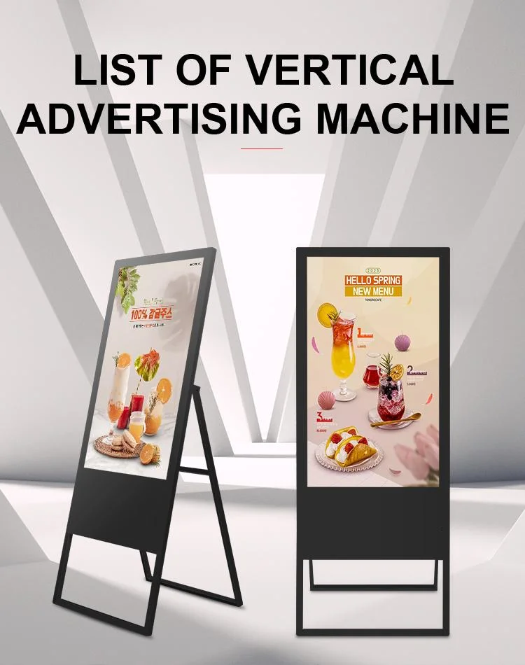 Cloud Server Intelligent Split Screen LCD Display Media Ads Player Indoor Portable Digital Signage