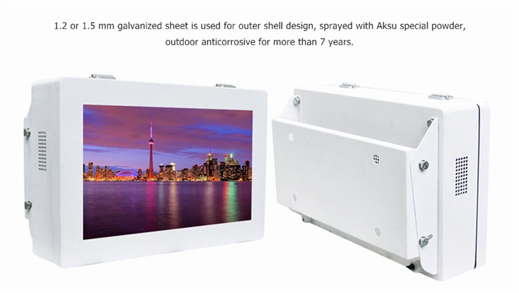 Outdoor Wall Mount Advertising Machine 32 Inch Wall Mount Touch Screen LCD Outdoor LCD Advertising Screen Cheap Network Wholesale LCD LED Digital Signage