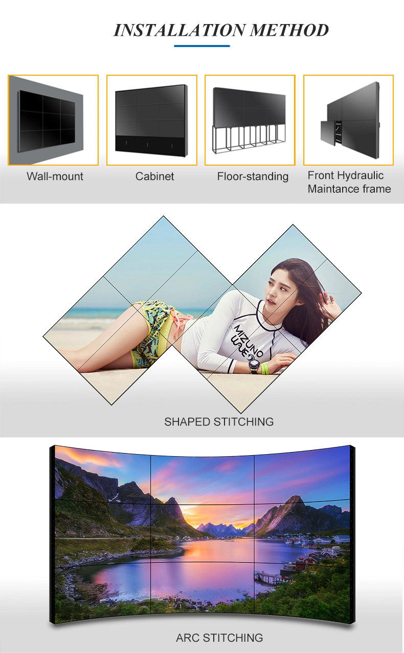 HD 65inch 1.8mm Narrow Bezel LCD Video Wall Promotion Price with Big Discount