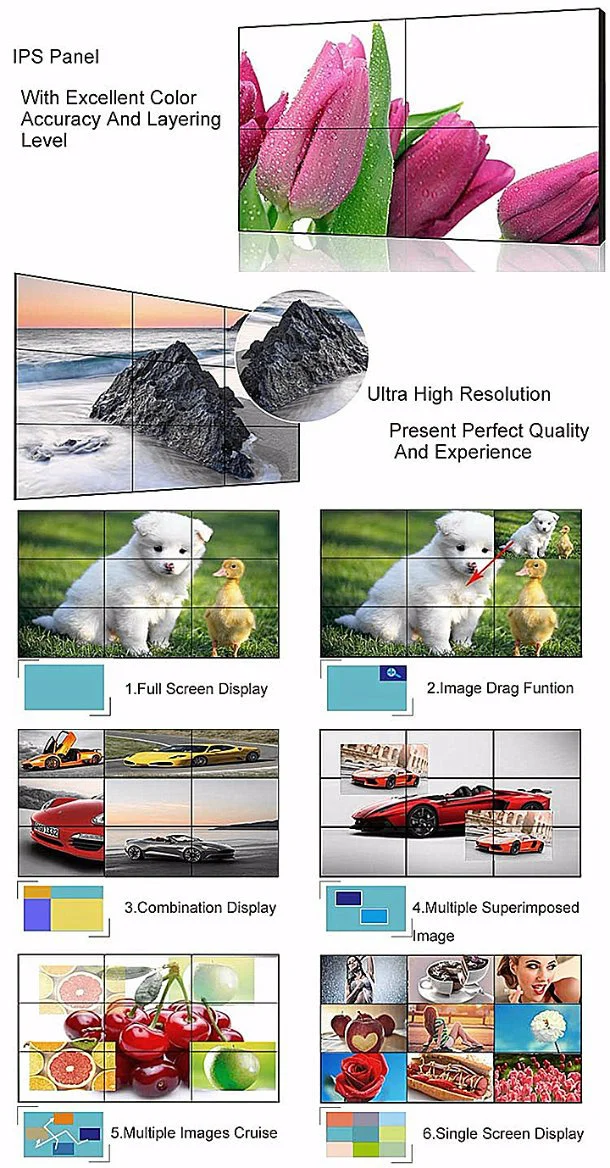 46 Inch Ultra Thin Bezel LCD Video Wall Ad Display for Sale Indoor Advertising Screen LCD Digital Signage