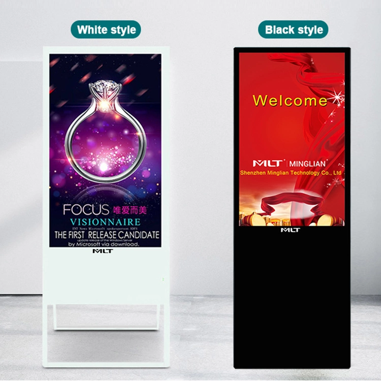 Factory Directly Supply Media Ads Player Floor Standing Display Kiosk Portable Indoor Digital Signage Android Advertise Display