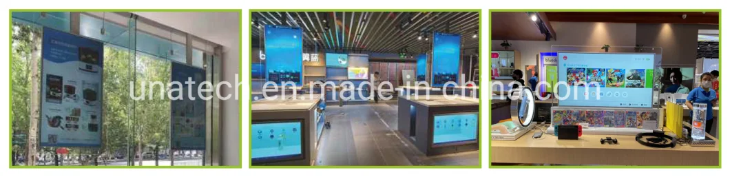 Diamond Shape Standing Double Side Slim Capacitive Touch Screen LCD Digital Signage