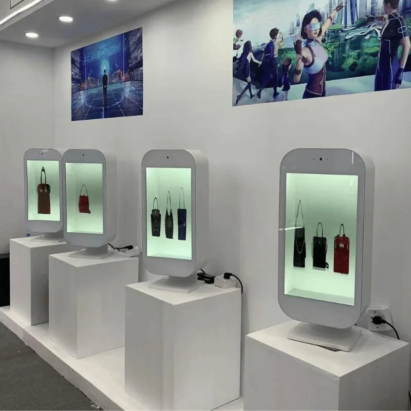 21.5&quot;32&quot;43&quot;49&quot;55&quot;65&quot;86 Inch 3D Transparent Display Cabinet Showcase LCD Touch Screen Digital Signage for Advertising