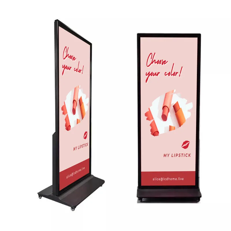 Floor Standing Vertical TV Touch Screen Kiosk 4K Indoor Advertising Player Display Screen HD LCD LED Digital Signage