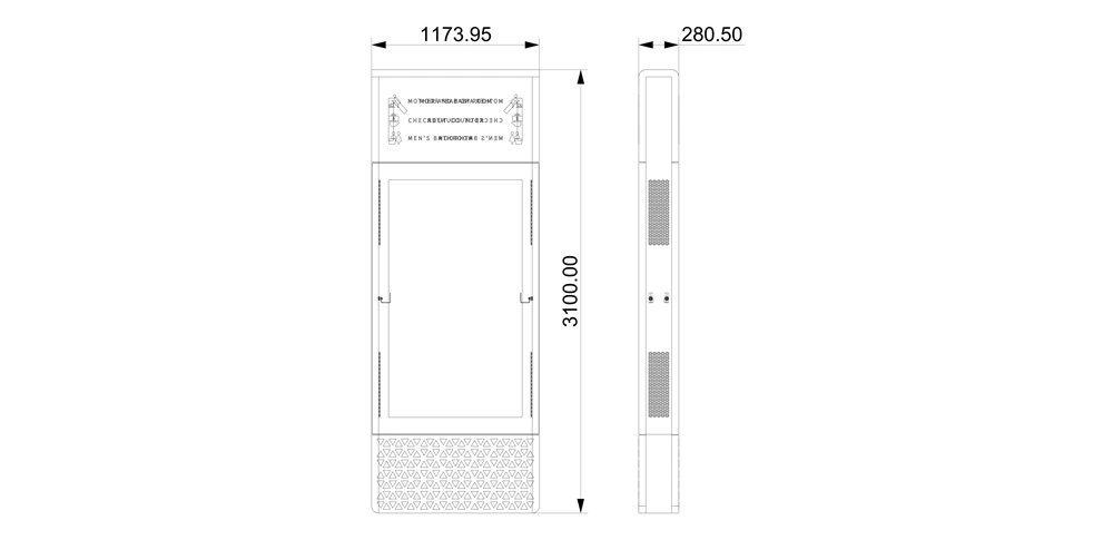 Street Video LCD Advertising Player IP65 Waterproof HD Digital Signage for Sale