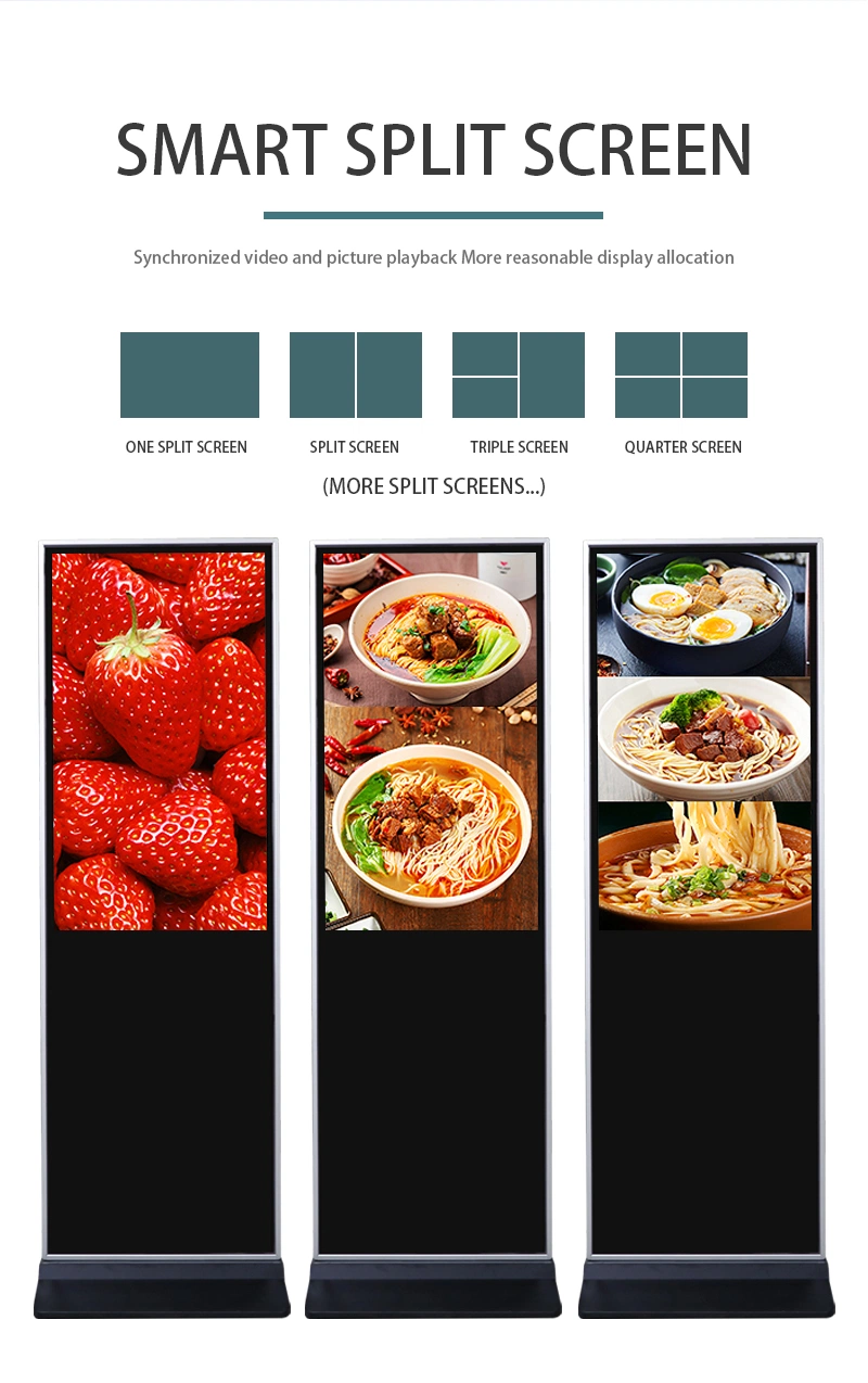 Promotion Price 43 Inch 285 USD Floor Stand Style Android Touch Screen Digital Signage