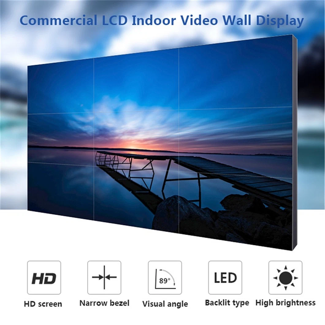 Shopping Mall Big Panel TV Wall Mount Price Advertising Display Did LCD Splicing Videowall Controller Video Wall Digital Signage Screen Video Walls