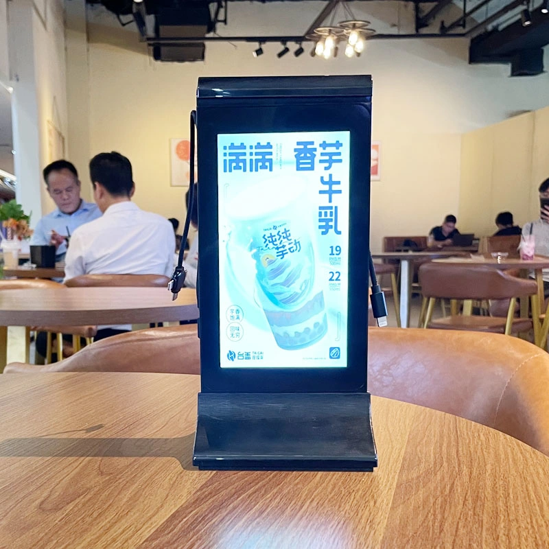 7inch Touch Screen Menu Board Bill LCD Advertising Display Poster Digital Signage for Restaurant Coffee Solar