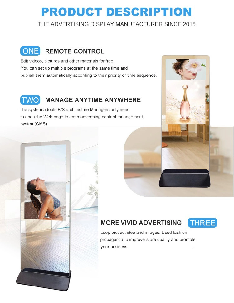 Envision Smart Magic Mirror with Motion Sensor Digital Signage Advertising Display