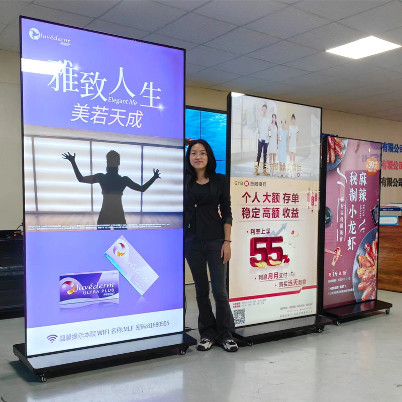 75 Inch Floor Stand None Touch Screen EXW Price 799 USD Digital Signage