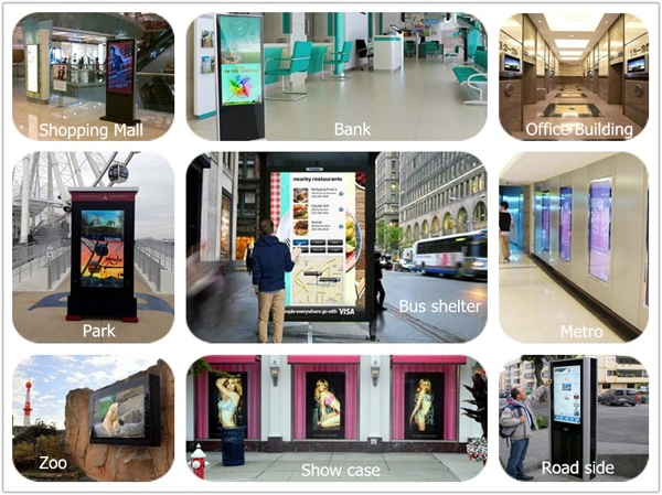 Custom Floor Stand Touch Screen Outdoor LCD Advertising Display Digital Signage