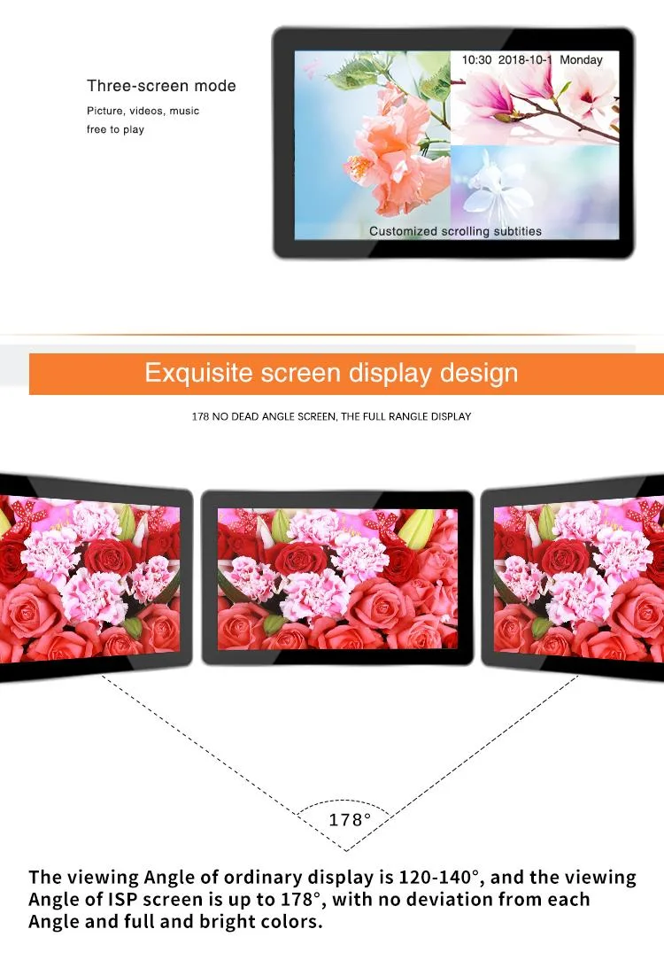 Ultra Thin Outdoor Waterproof Advertising LCD Kiosk Wall Mounted Touch Screen LCD Digital Signage